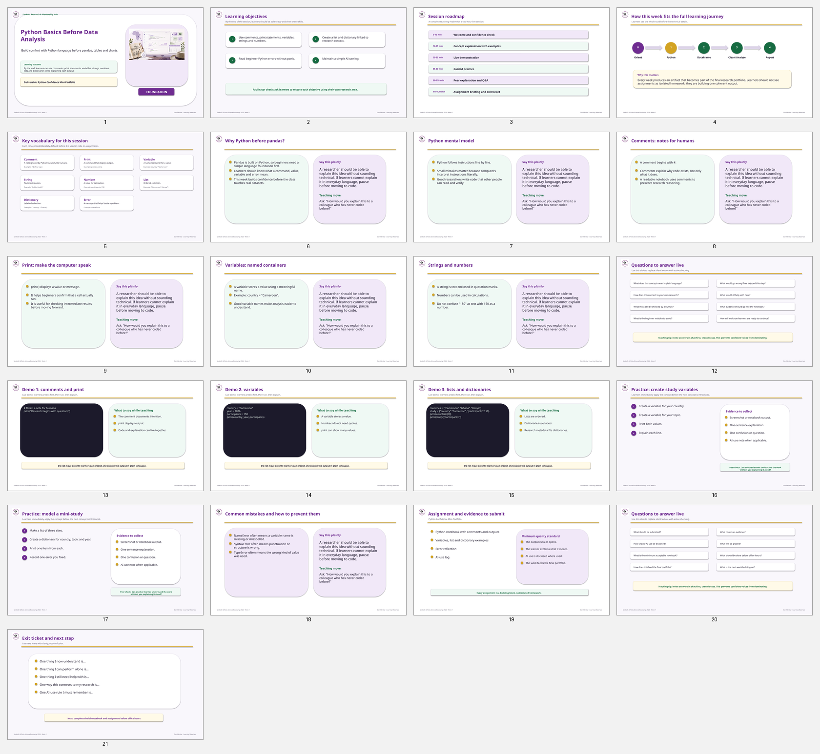 week1 curriculum preview